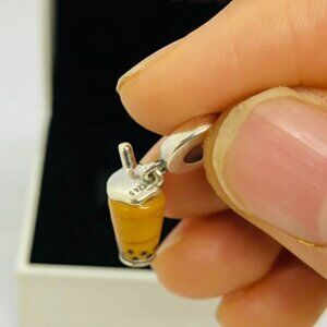 ✨🔥Pandora Murano Glass Bubble Tea Dangle Charm